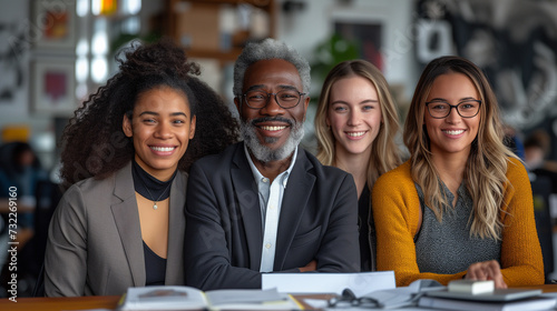 Wallpaper Mural Meeting at work with people of different ethnics. Multicultural environment concept multigenerational Torontodigital.ca