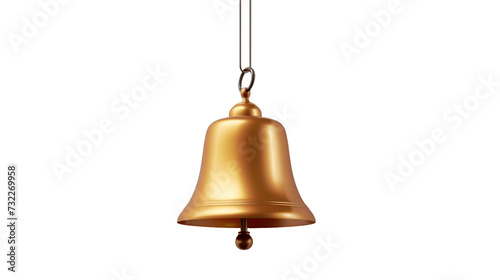 golden bells on transparent background