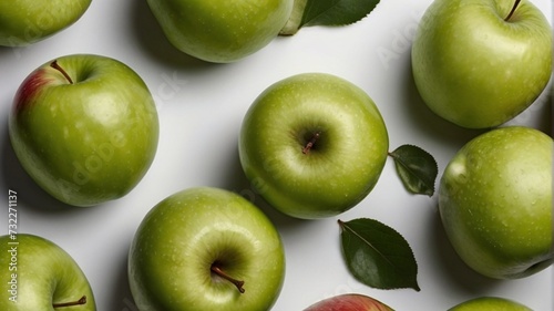 green apples background © Naila