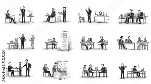 Business presentation icon set © didiksaputra