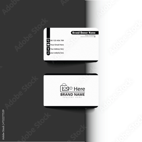 Wallpaper Mural Luxury Business Card Back To Back Professional Card design Vector template Torontodigital.ca