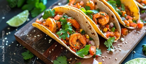Delicious Vegan Tacos: A Plant-Based Revelation With Shrimps and Prawns photo