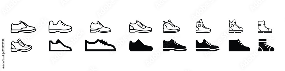 Sneakers icons, Running shoes line icon, Sneaker Shoe, Shoe vector icon, Fitness Running Shoe Icon, Casual Sporty Shoe Icons, Sneakers Vector Icon Sneakers icons, Running shoes line icon, Sneaker Shoe, Shoe vector icon, Fitness Running Shoe Icon, Casual Sporty Shoe Icons, Sneakers Vector Icon
