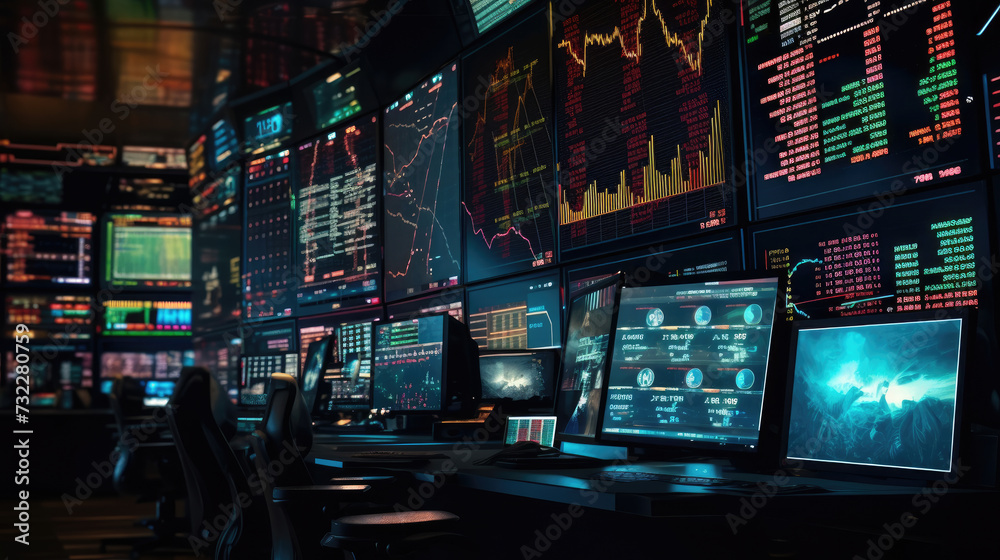 Digital Stock exchange panel Digital Stock exchange panel