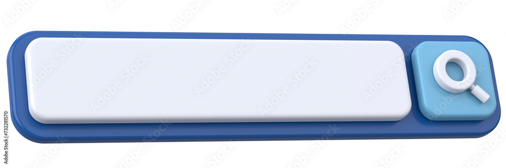 3D search bar. 3D illustration. 3D search bar. 3D illustration.
