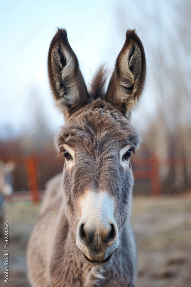 An adorable donkey