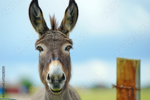 An adorable donkey