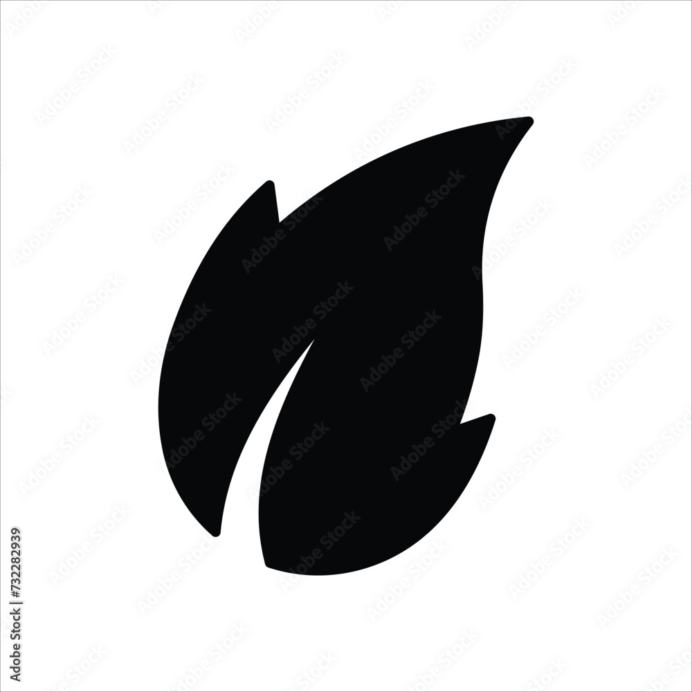 Obraz premium leaves icon vector stock illustration 