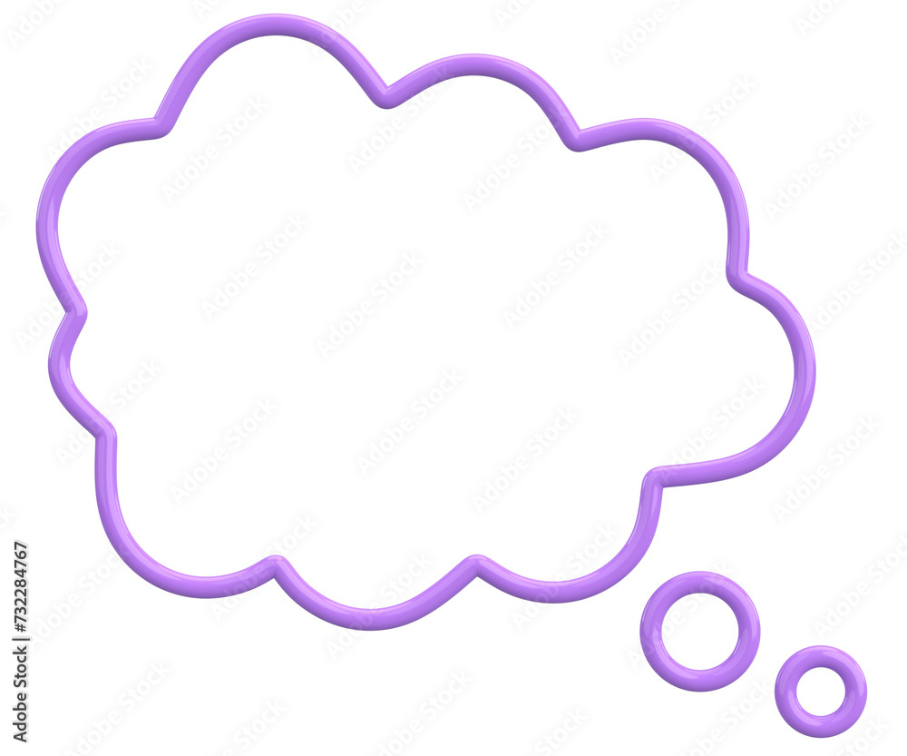 Speech Bubble. Text Box. 3D Illustration. Speech Bubble. Text Box. 3D Illustration.