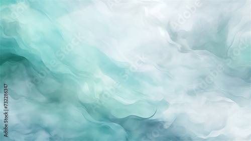 Icy Aquamarine Mist over a Silent Expanse 