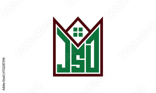 JSD initial letter real estate builders logo design vector. construction ,housing, home marker, property, building, apartment, flat, compartment, business, corporate, house rent, rental, commercial