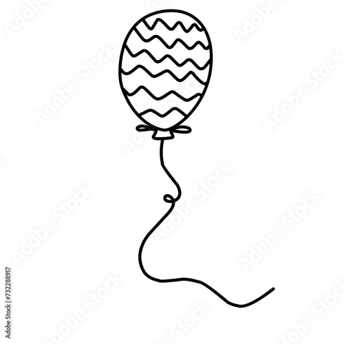 Hand Drawn Balloon Doodle 