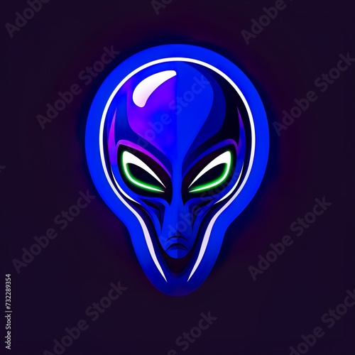 vector design alien Mascot gaming and esport logo