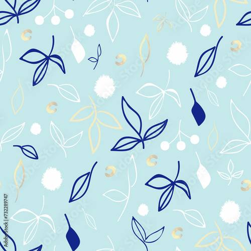Floral seamless pattern, floral background © dasha