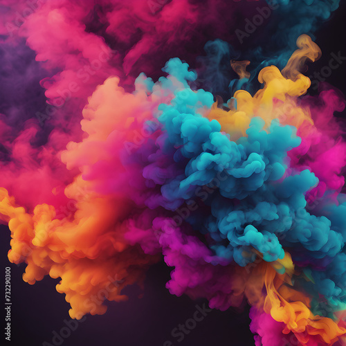 4K Abstract wallpaper colorful design, shapes and textures, colored background