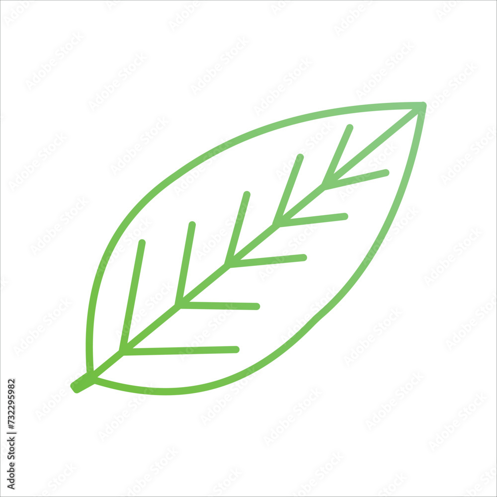 leaves icon vector stock illustration leaves icon vector stock illustration