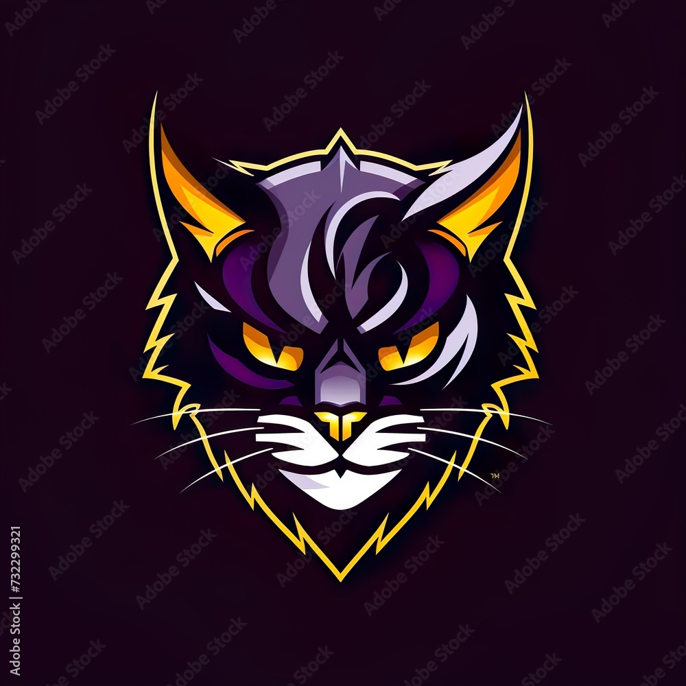 vector design cat Mascot gaming and esport logo vector design cat Mascot gaming and esport logo