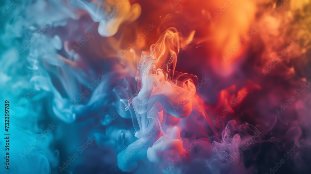 Abstract colorful smoke on background Abstract colorful smoke on background