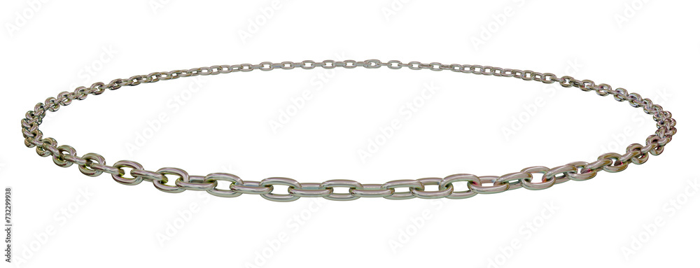 Circular Motion: Intertwined metal chains form a dynamic 3D circle, rendered with transparent background for captivating visuals Circular Motion: Intertwined metal chains form a dynamic 3D circle, rendered with transparent background for captivating visuals