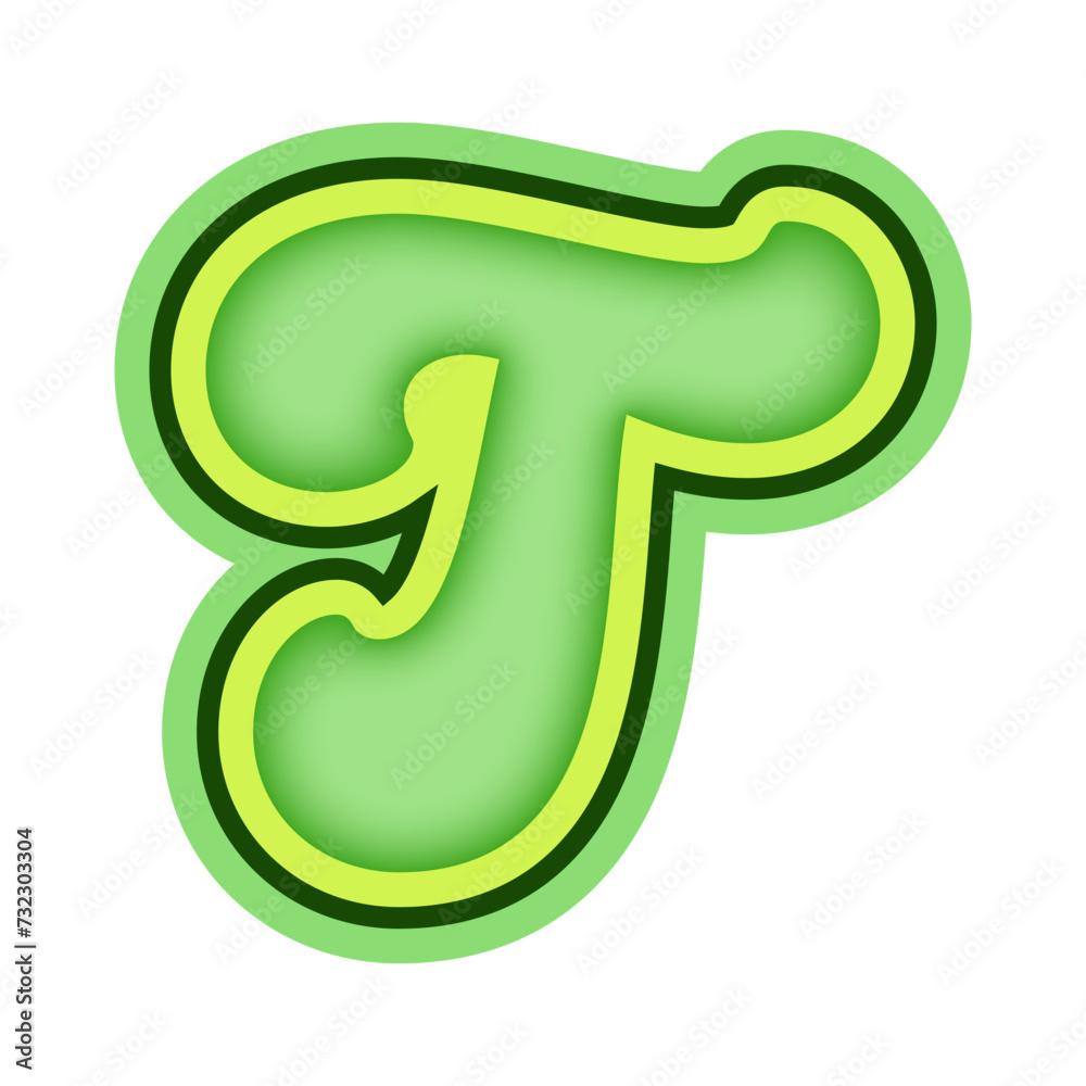 Green Alphabet Letter T Green Alphabet Letter T