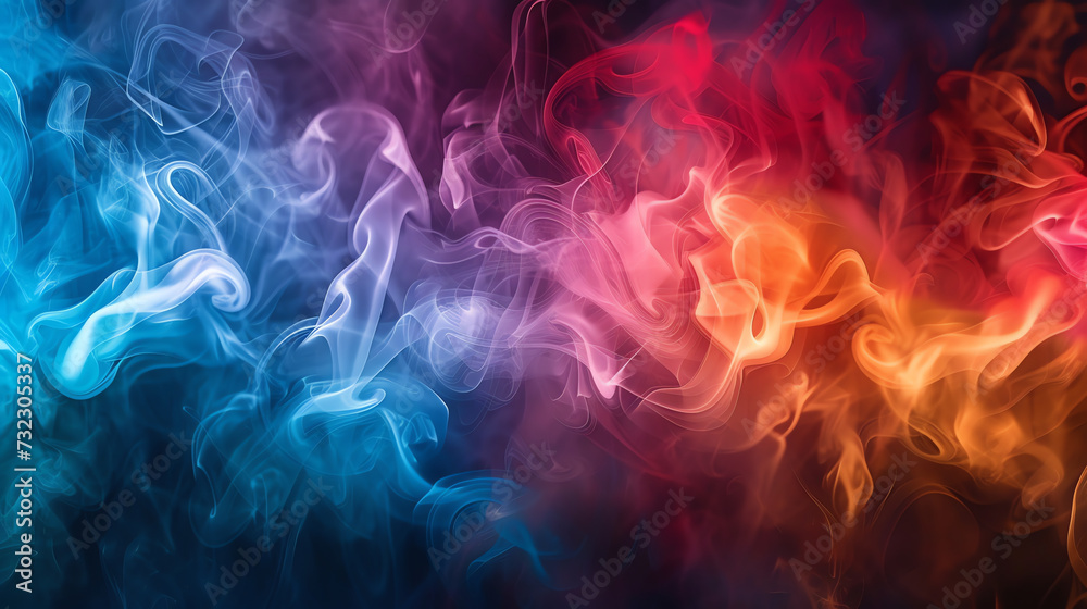 Abstract colorful smoke on background Abstract colorful smoke on background