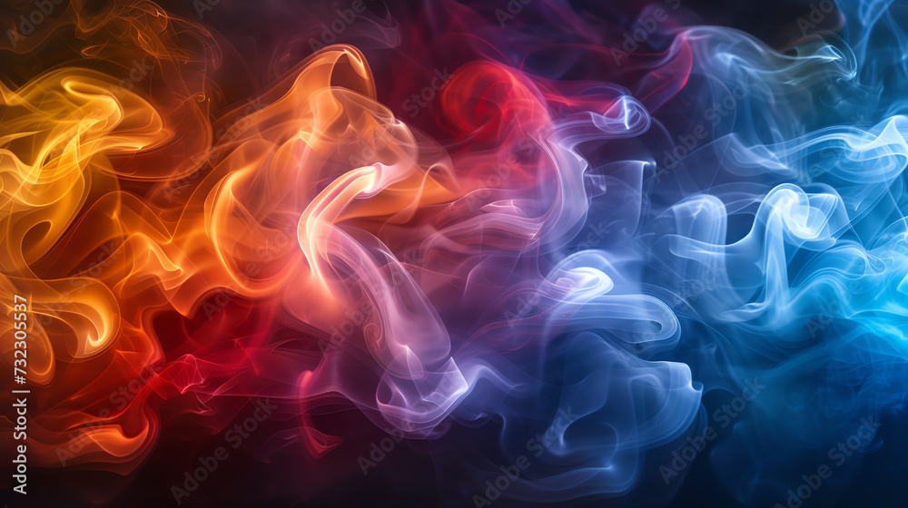 Abstract colorful smoke on background Abstract colorful smoke on background