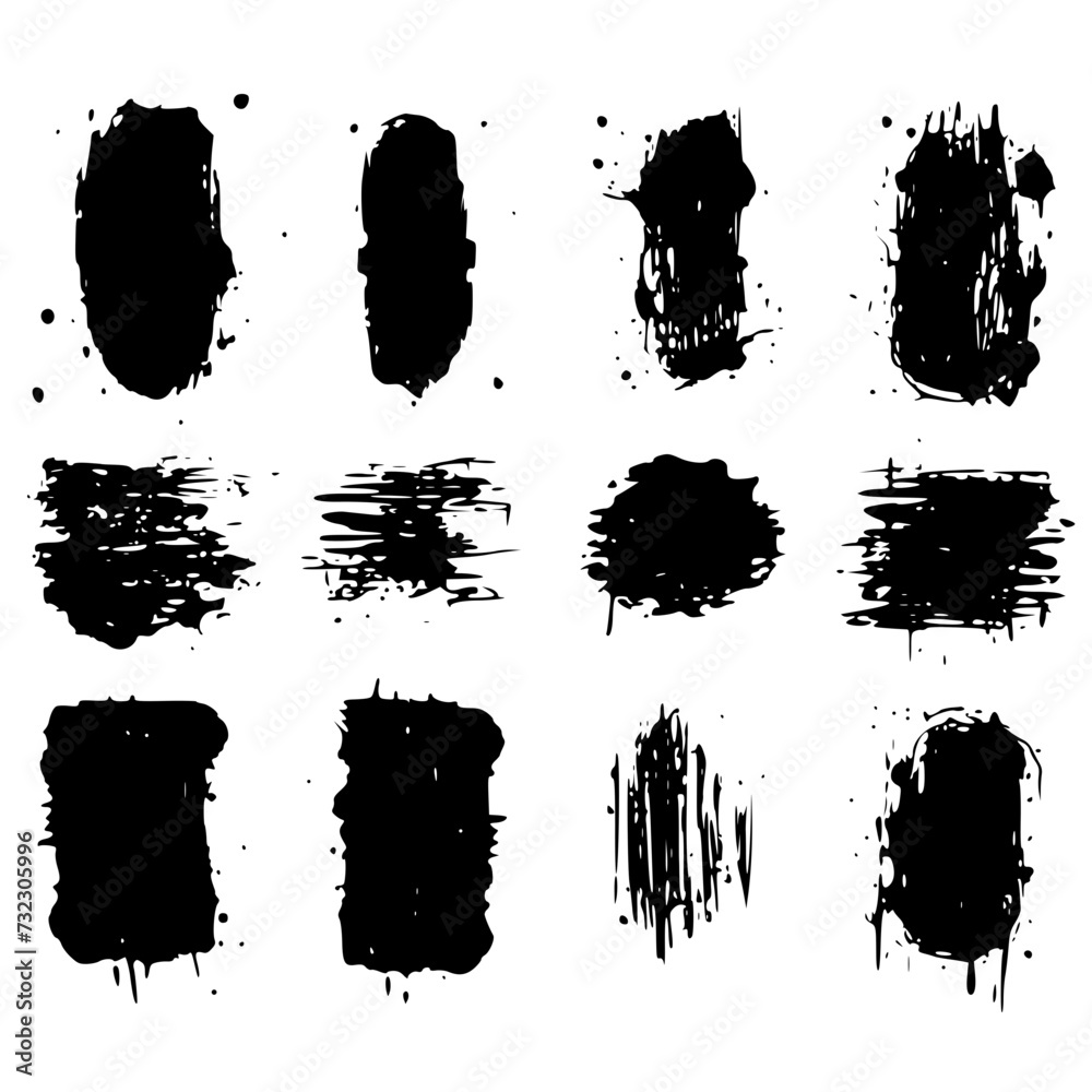 paint splatter svg, ink splatter svg, splatter silhouette, paint streak ...