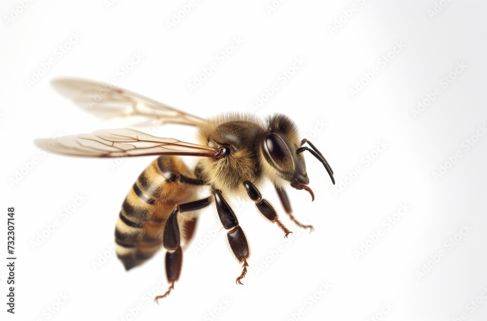 bee isolated on white background bee isolated on white background