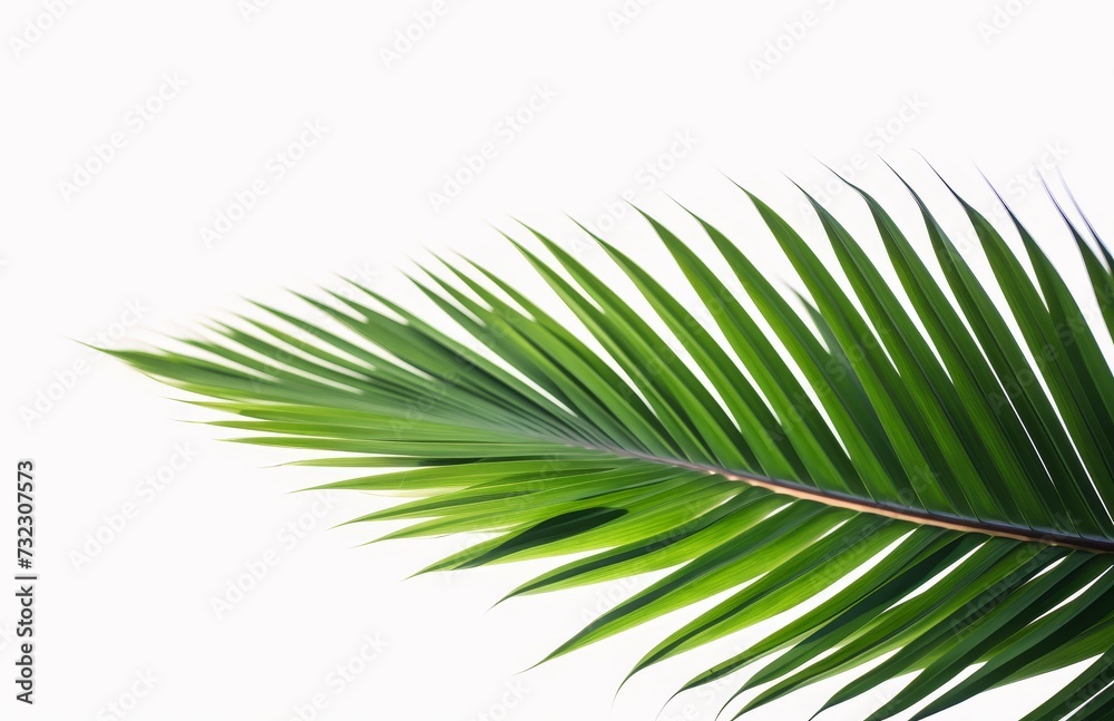 Obraz premium Palm leaf for your design. Isolated on white background