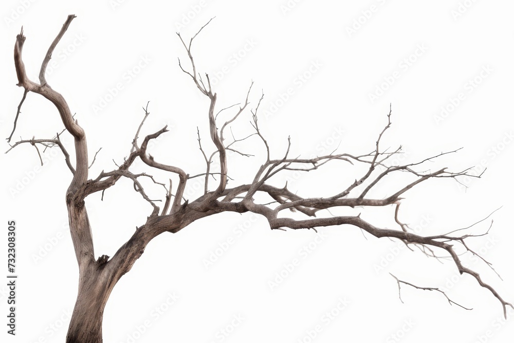 Dead tree isolated on white background, Dead branches of a tree.Dry tree branch Dead tree isolated on white background, Dead branches of a tree.Dry tree branch