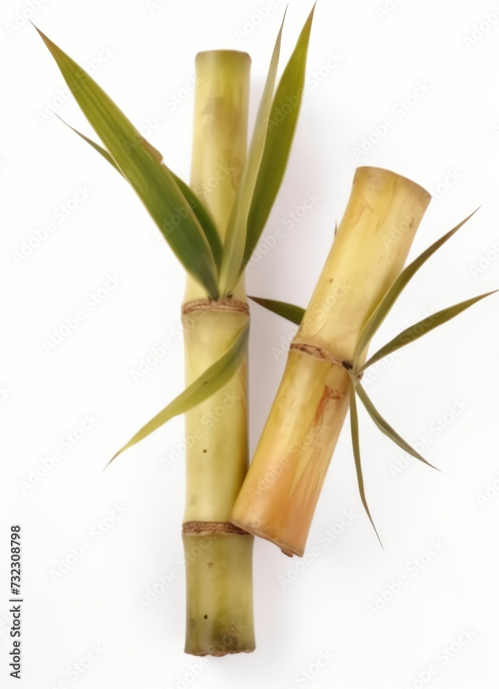 Fototapeta premium Sugar cane isolated on white background