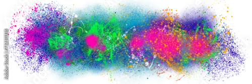 Panel kuchenny z motywem abstract colorful ink explosion spray element