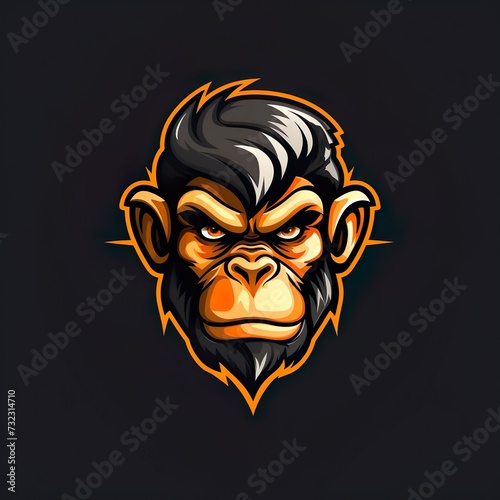 vector design gorilla Mascot gaming and esport logo