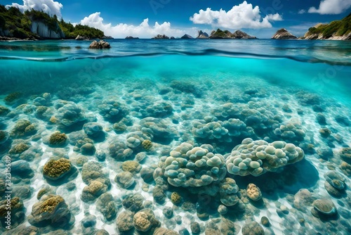 Stunning beach of transparent water