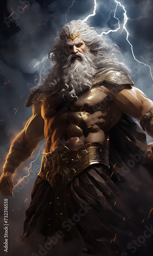 Ancient Greek Mythology God Zeus Roman Jupiter