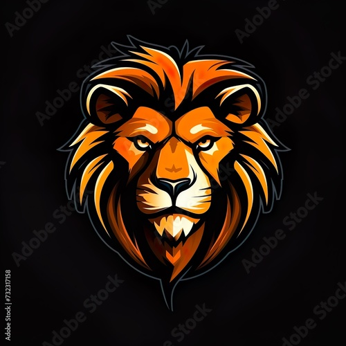 vector design lion Mascot gaming and esport logo