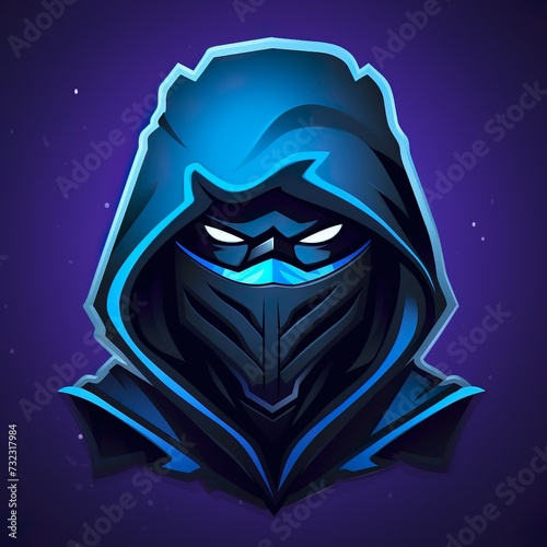 vector design ninja Mascot gaming and esport logo