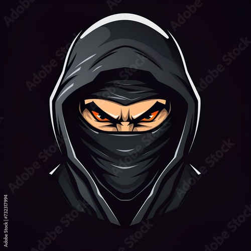 vector design ninja Mascot gaming and esport logo