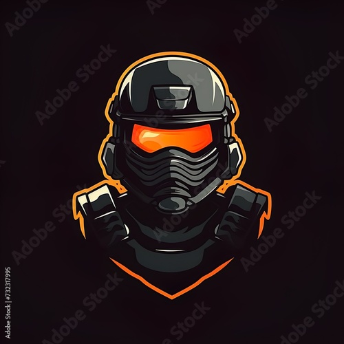 vector design gas mask Mascot gaming and esport logo