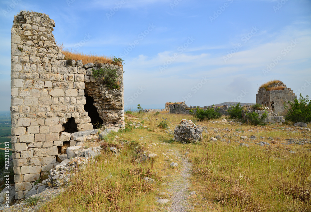 Anavarza Ancient City in Adana, Turkey.