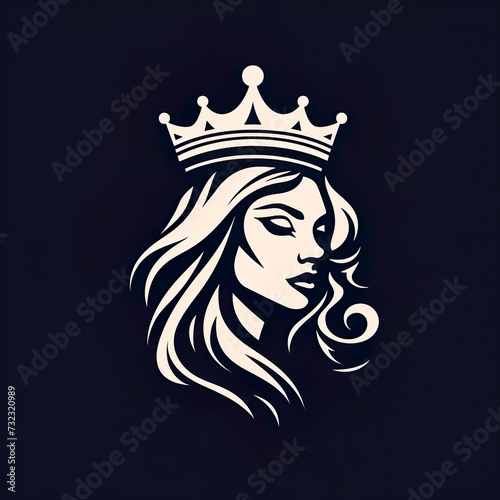 vector design queen Mascot gaming and esport logo