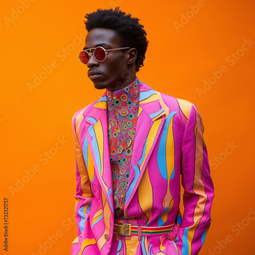 retro 80s black man fashion
