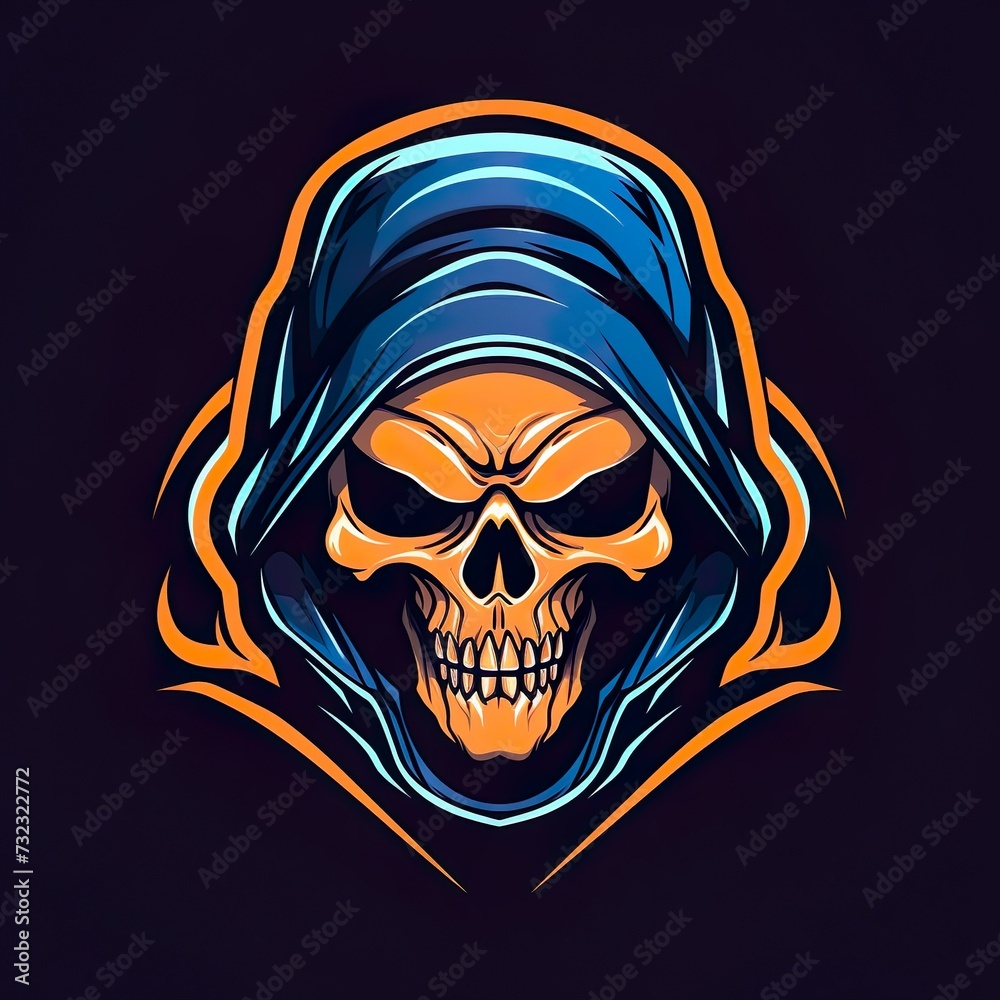 vector design skull Mascot gaming and esport logo