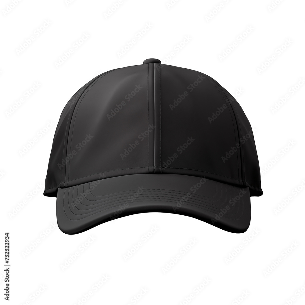 black baseball cap mockup front view, png file of isolated cutout object on transparent background.
black baseball cap mockup front view, png file of isolated cutout object on transparent background.