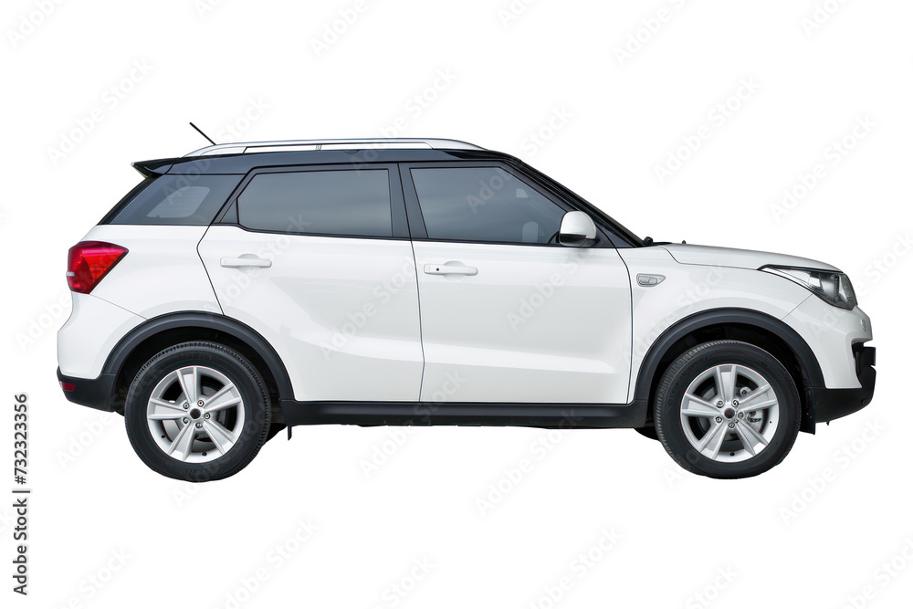 SUV car, side view, cut out - stock png.