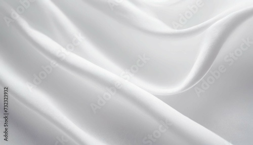 上品なシルク素材の白い生地 布