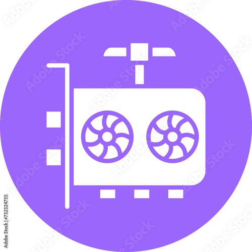 GPU Mining Icon Style