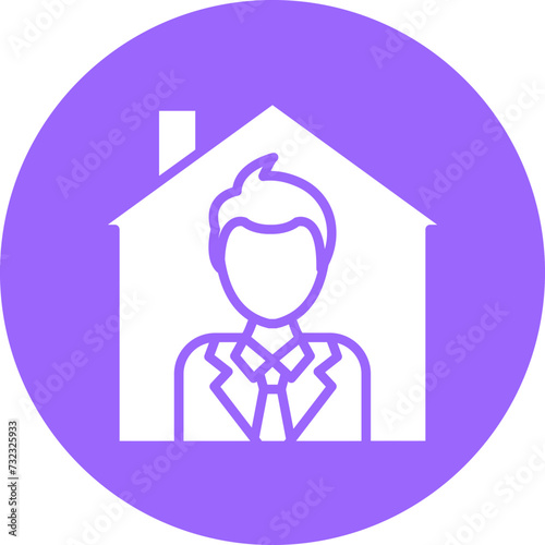 Stay Home Icon Style