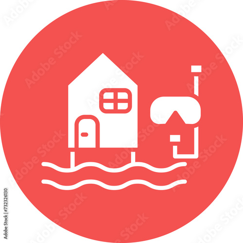 Dive Resort Icon Style