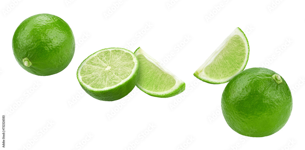 Fresh organic lime isolated Fresh organic lime isolated